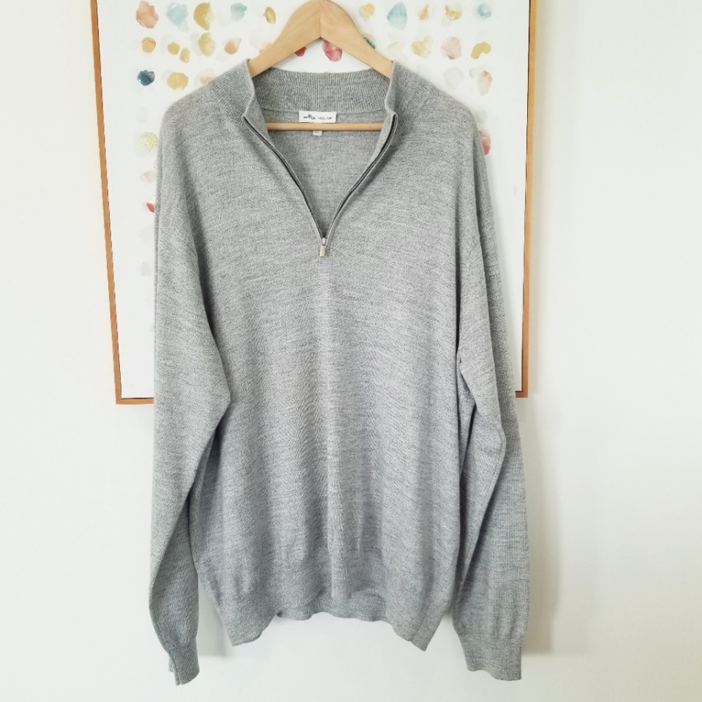 Peter Millar Crown Crafted Flex Quarter Zip Merino Wool Blend Pullover Sweater - Picture 3 of 13